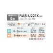 画像2: 日本キヤリア/旧東芝 RAS-U221X(W) エアコン 6畳 ルームエアコン U-Xシリーズ 大清快 単相100V 6畳程度 ホワイト (RAS-N221X(W)の後継品) (2)