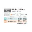 画像2: 日本キヤリア/旧東芝 RAS-U251X(W) エアコン 8畳 ルームエアコン U-Xシリーズ 大清快 単相100V 8畳程度 ホワイト (RAS-N251X(W)の後継品) (2)