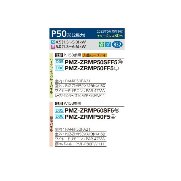 画像2: 三菱 PMZ-ZRMP50SF5 業務用エアコン 1方向天井カセット スリムZR 標準シングル P50形 2馬力 単相 200V ワイヤード ♪∀ (2)
