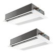 画像1: 三菱 PMZX-ZRMP80SF5 業務用エアコン 1方向天井カセット スリムZR 同時ツイン P80形 3馬力 単相 200V ワイヤード ♪∀ (1)