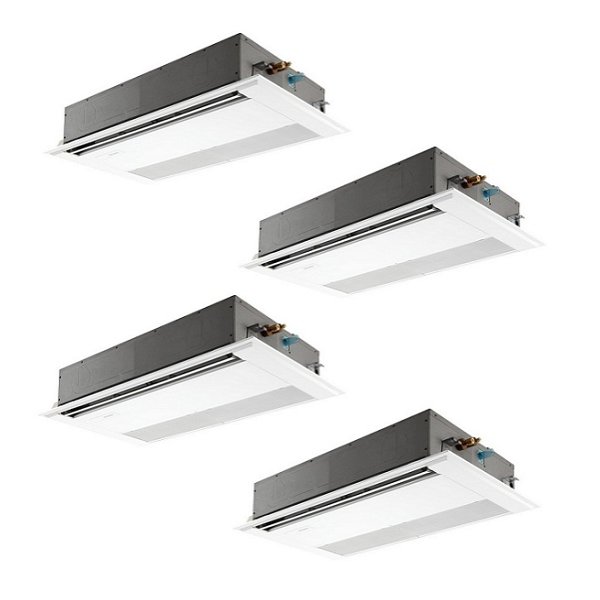 画像1: 三菱 PMZD-ERMP224F5 業務用エアコン 1方向天井カセット スリムER 同時フォー P224形 8馬力 三相 200V ワイヤード ♪∀ (1)