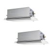 画像1: 三菱 PLZX-ZRMP80SLF5 業務用エアコン 2方向天井カセット スリムZR 同時ツイン P80形 3馬力 単相 200V ワイヤード ♪∀ (1)