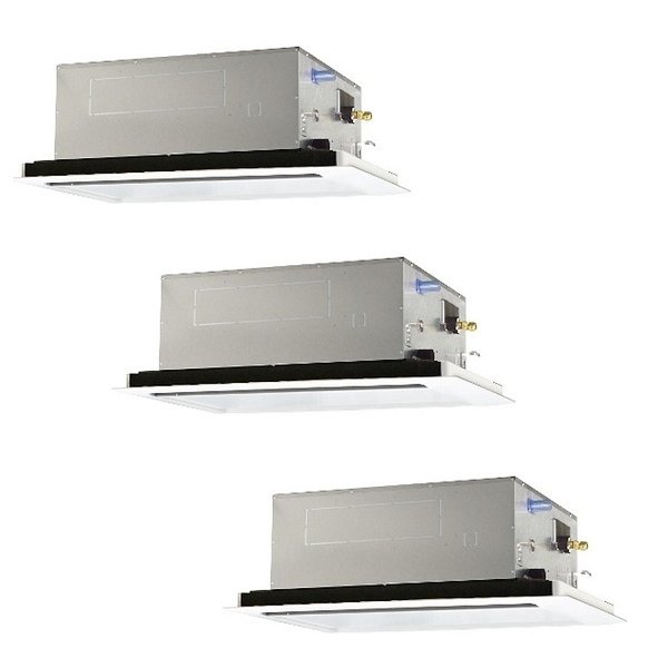 画像1: 三菱 PLZT-ZRMP160L5 業務用エアコン 2方向天井カセット スリムZR 同時トリプル P160形 6馬力 三相 200V ワイヤード ♪∀ (1)