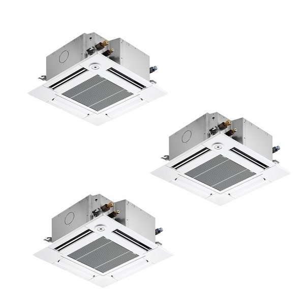 画像1: 三菱 PLZT-ZRMP224GF5 業務用エアコン 4方向天井カセット コンパクトタイプ スリムZR 同時トリプル P224形 8馬力 三相 200V ワイヤード ♪∀ (1)