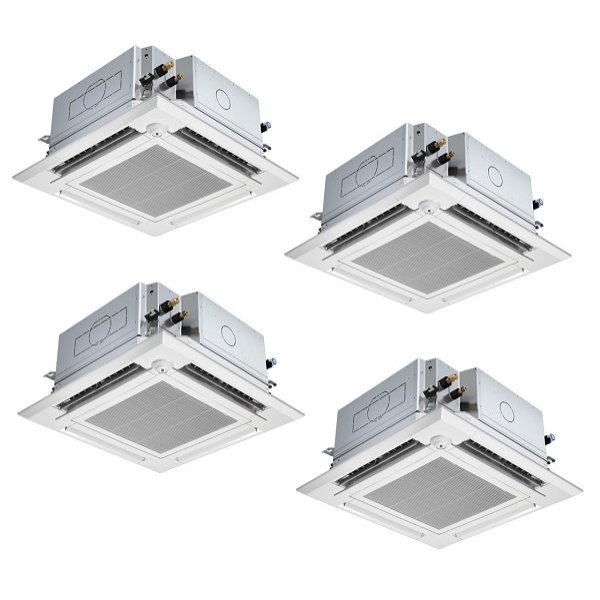 画像1: 三菱 PLZD-ZRMP224HFG5 業務用エアコン 4方向天井カセット i-スクエアタイプ スリムZR 同時フォー P224形 8馬力 三相 200V ワイヤード ♪∀ (1)