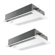 画像1: 三菱 PMZX-HRMP112FF5 業務用エアコン 1方向天井カセット ズバ暖スリム Hシリーズ 同時ツイン P112形 4馬力 三相 200V ワイヤード ♪ (1)
