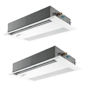 画像: 三菱 PMZX-HRMP80FF5 業務用エアコン 1方向天井カセット ズバ暖スリム Hシリーズ 同時ツイン P80形 3馬力 三相 200V ワイヤード ♪