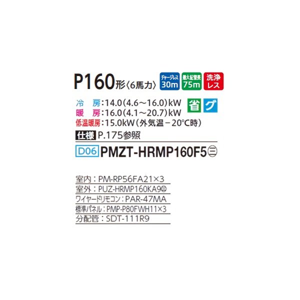画像2: 三菱 PMZT-HRMP160F5 業務用エアコン 1方向天井カセット ズバ暖スリム Hシリーズ 同時トリプル P160形 6馬力 三相 200V ワイヤード ♪ (2)