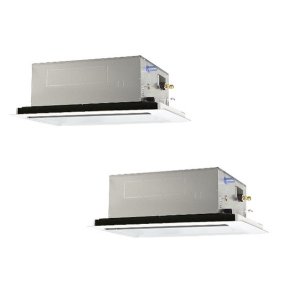 画像: 三菱 PLZX-HRMP80L5 業務用エアコン 2方向天井カセット ズバ暖スリム Hシリーズ 同時ツイン P80形 3馬力 三相 200V ワイヤード ♪