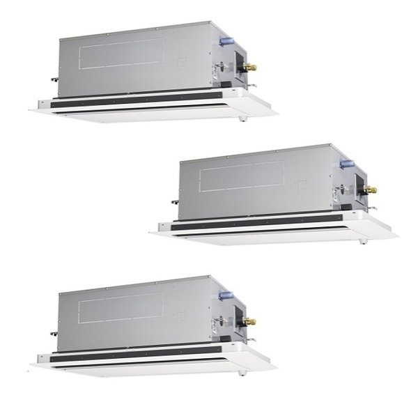 画像1: 三菱 PLZT-HRMP160LF5 業務用エアコン 2方向天井カセット ズバ暖スリム Hシリーズ 同時トリプル P160形 6馬力 三相 200V ワイヤード ♪ (1)