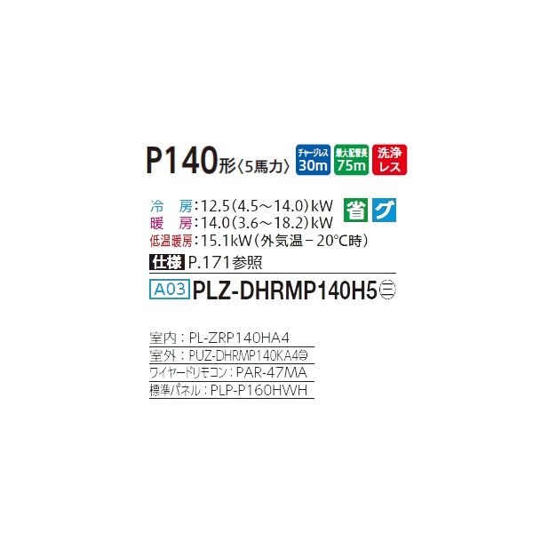 画像2: 三菱 PLZ-DHRMP140H5 業務用エアコン 4方向天井カセット i-スクエアタイプ ズバ暖スリム DHシリーズ 標準シングル P140形 5馬力 三相 200V ワイヤード ♪ (2)