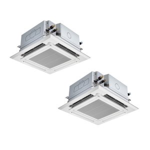 画像: 三菱 PLZX-HRMP140HFG5 業務用エアコン 4方向天井カセット i-スクエアタイプ ズバ暖スリム Hシリーズ 同時ツイン P140形 5馬力 三相 200V ワイヤード ♪
