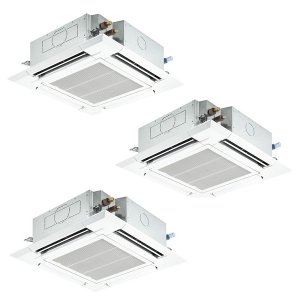 画像: 三菱 PLZT-HRMP160H5 業務用エアコン 4方向天井カセット i-スクエアタイプ ズバ暖スリム Hシリーズ 同時トリプル P160形 6馬力 三相 200V ワイヤード ♪
