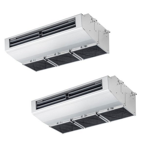 画像1: 三菱 PCZX-ERMP160H5 業務用エアコン 厨房用天吊 スリムER 同時ツイン P160形 6馬力 三相 200V ワイヤード ♪ (1)