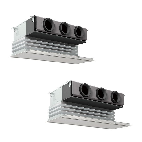 画像1: 三菱 PDZX-ERMP80G5 業務用エアコン 天井ビルトイン スリムER 同時ツイン P80形 3馬力 三相 200V ワイヤード ♪∀ (1)