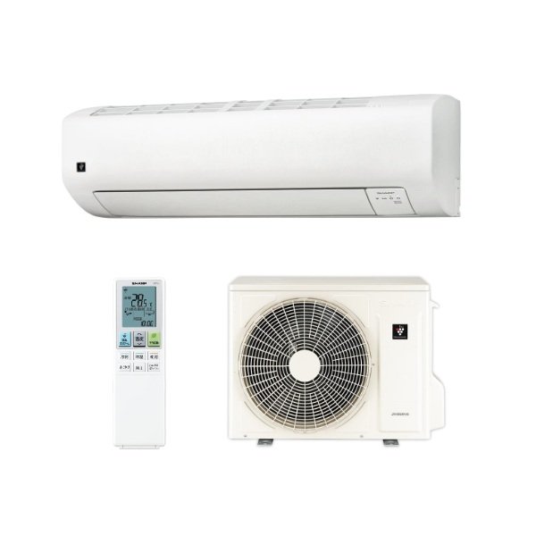 画像1: シャープ AC-28THV エアコン 10畳 ルームエアコン HVシリーズ プラズマクラスター 単相100V 10畳程度 ホワイト (AC-28PHVの後継品) (1)