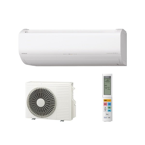 画像1: 日立 RAS-ZJ2825S(W) エアコン 10畳 ルームエアコン ZJシリーズ 白くまくん 単相100V 10畳程度 スターホワイト (RAS-ZJ28R(W)の後継品) ♪ (1)