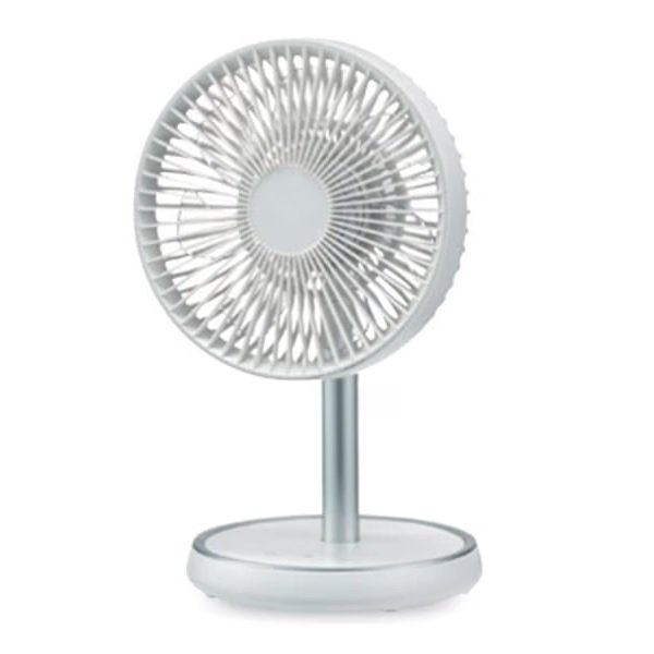 画像1: ユアサプライムス YUASA YL-DCL170GM(W) コンパクトファン DCモーター 小型 扇風機 USB給電 上下伸縮 ホワイト ℃℃ (1)