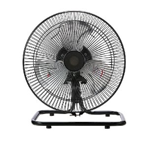 画像: ユアサプライムス YUASA YAF-259G(K) コンパクトアルミ扇風機 ブラック ℃℃