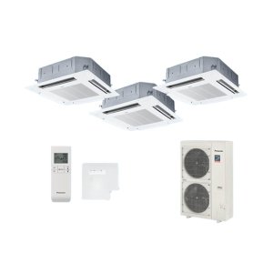 画像: パナソニック [PA-P160U7GTNBX＋分岐管] 業務用エアコン 4方向天井カセット形 標準(ワイヤレス) 同時トリプル P160 形6.0馬力 三相200V ♪