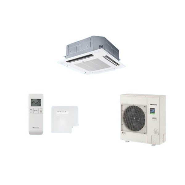 画像1: パナソニック PA-P112U7HNBX 業務用エアコン 4方向天井カセット形 XEPHY Eco 標準(ワイヤレス) シングル P112 形4.0馬力 三相200V ♪ (1)