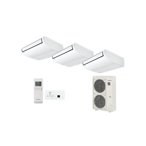 画像1: パナソニック [PA-P140T7GTNBX＋分岐管] 業務用エアコン 天井吊形 標準(ワイヤレス) 同時トリプル P140 形5.0馬力 三相200V ♪ (1)