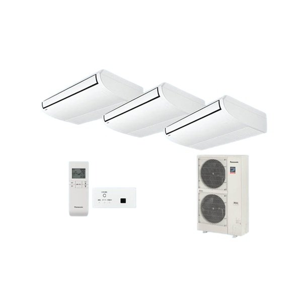 画像1: パナソニック [PA-P224T7GTNBX＋分岐管] 業務用エアコン 天井吊形 標準(ワイヤレス) 同時トリプル P224 形8.0馬力 三相200V ♪ (1)