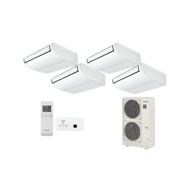画像1: パナソニック [PA-P224T7GVNBX＋分岐管] 業務用エアコン 天井吊形 標準(ワイヤレス) 同時ダブルツイン P224 形8.0馬力 三相200V ♪ (1)