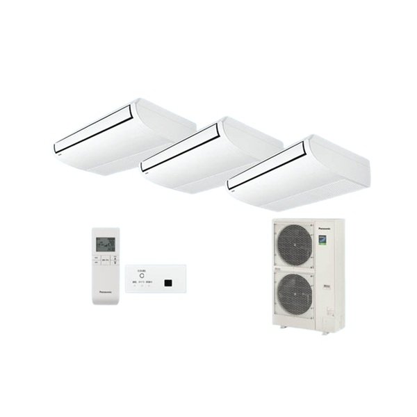 画像1: パナソニック [PA-P224T7HTNBX＋分岐管] 業務用エアコン 天井吊形 標準(ワイヤレス) 同時トリプル P224 形8.0馬力 三相200V ♪ (1)