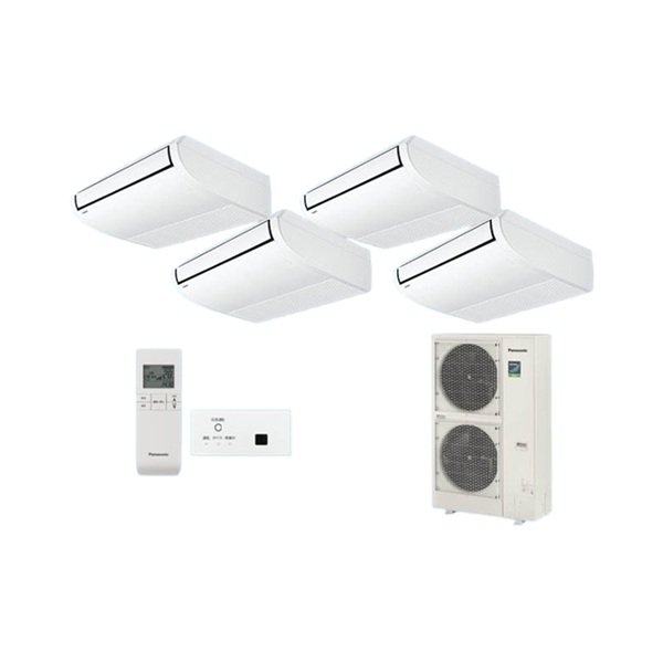 画像1: パナソニック [PA-P224T7HVNBX＋分岐管] 業務用エアコン 天井吊形 標準(ワイヤレス) 同時ダブルツイン P224 形8.0馬力 三相200V ♪ (1)