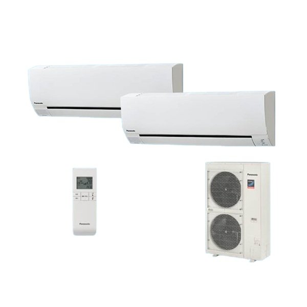 画像1: パナソニック [PA-P112K7GDBX＋分岐管] 業務用エアコン 壁掛形 XEPHY Premium エコナビ(ワイヤレス) 同時ツイン P112 形4.0馬力 三相200V ♪ (1)