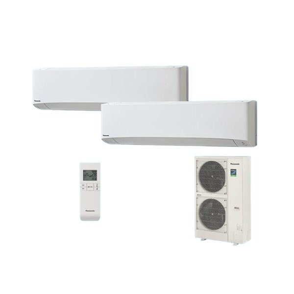 画像1: パナソニック [PA-P224K7HDBX＋分岐管] 業務用エアコン 壁掛形 XEPHY Eco エコナビ(ワイヤレス) 同時ツイン P224形 8.0馬力 三相200V ♪ (1)