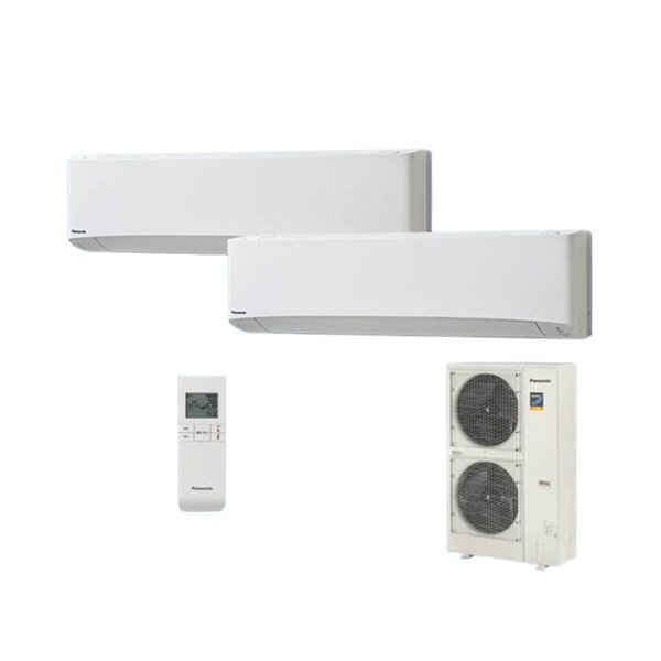 画像1: パナソニック [PA-P160K7KDBX＋分岐管] 業務用エアコン 壁掛形 フル暖 XEPHY エコナビ(ワイヤレス) 同時ツイン P160形 6.0馬力 三相200V ♪ (1)
