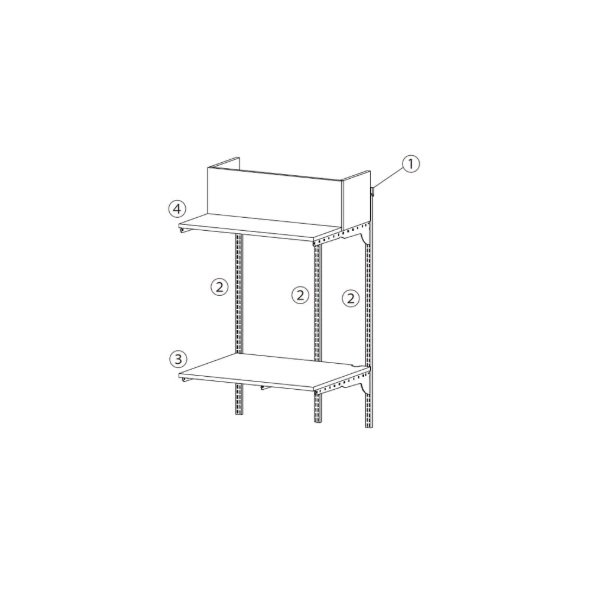 画像1: 藤山 KS7560CM Fitrack×乾太くん専用台 乾太くん専用台セット 排湿管付き フィットラック W765×H1202 (1)