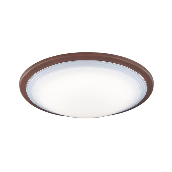 画像1: パナソニック LGC62139 シーリングライト 14畳 調光調色 リモコン付属 LED(昼光色 電球色) カチットF ウォールナット調 (1)