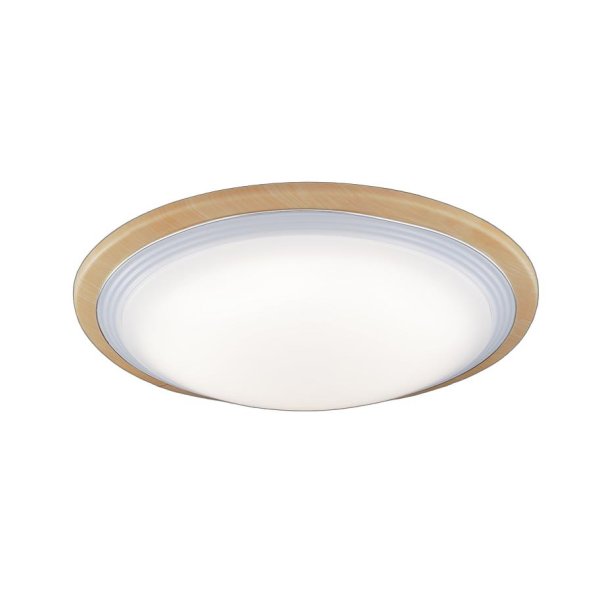 画像1: パナソニック LGC52138 シーリングライト 12畳 調光調色 リモコン付属 LED(昼光色 電球色) カチットF メイプル調 (1)