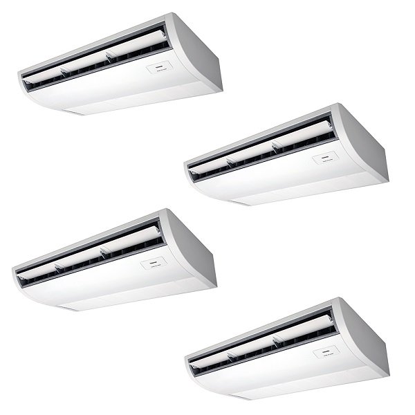 画像1: 日本キヤリア/旧東芝 GCSF28014XU 業務用エアコン 天井吊形 スーパーパワーエコ ゴールド 同時ダブルツイン P280形 10馬力 三相200V ワイヤレス ♪∀ (1)