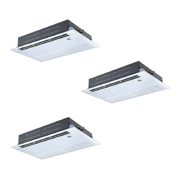 画像1: 日本キヤリア/旧東芝 GSSC22414XU 業務用エアコン 天井カセット形 1方向吹出し 同時トリプル P224形 8馬力 三相200V ワイヤレス 受注生産品 ♪§∀ (1)