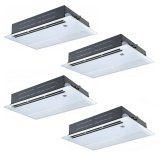 画像: 日本キヤリア/旧東芝 GSSF28014XU 業務用エアコン 天井カセット形 1方向吹出し 同時ダブルツイン P280形 10馬力 三相200V ワイヤレス 受注生産品 ♪§∀