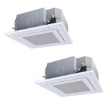 画像: 日本キヤリア/旧東芝 GUSB22414MUB 業務用エアコン 天井カセット形 4方向吹出 スーパーパワーエコ ゴールド 同時ツイン P224形 8馬力 三相200V ワイヤード ♪∀