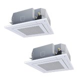 画像: 日本キヤリア/旧東芝 GUSB28014XU 業務用エアコン 天井カセット形 4方向吹出 スーパーパワーエコ ゴールド 同時ツイン P280形 10馬力 三相200V ワイヤレス ♪∀