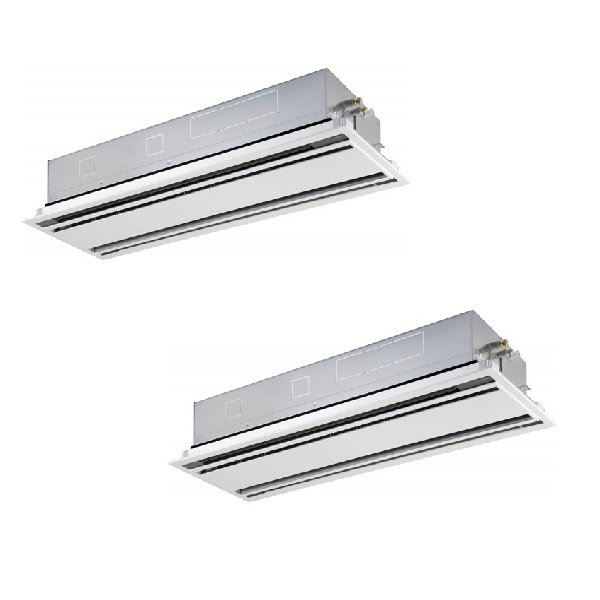 画像1: 日本キヤリア/旧東芝 GWSB28014MUB 業務用エアコン 天井カセット形 2方向吹出 スーパーパワーエコ ゴールド 同時ツイン P280形 10馬力 三相200V ワイヤード ♪∀ (1)