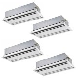 画像: 日本キヤリア/旧東芝 GWSF22414XU 業務用エアコン 天井カセット形 2方向 スーパーパワーエコ ゴールド 同時ダブルツイン P224形 8馬力 三相200V ワイヤレス ♪∀