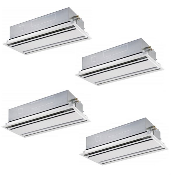 画像1: 日本キヤリア/旧東芝 GWSF28014MUB 業務用エアコン 天井カセット 2方向 スーパーパワーエコ ゴールド 同時ダブルツイン P280形 10馬力 三相200V ワイヤード ♪∀ (1)