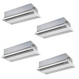 画像: 日本キヤリア/旧東芝 GWSF28014XU 業務用エアコン 天井カセット 2方向 スーパーパワーエコ ゴールド 同時ダブルツイン P280形 10馬力 三相200V ワイヤレス ♪∀