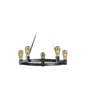 画像: 大光電機(DAIKO) DCH-42501YG シャンデリア 調光(調光器別売) キャンドル色 LED ランプ付 鉄錆色