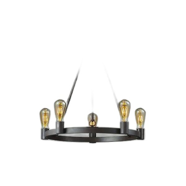 画像1: 大光電機(DAIKO) DCH-42501YG シャンデリア 調光(調光器別売) キャンドル色 LED ランプ付 鉄錆色 (1)