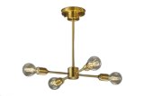 画像: 大光電機(DAIKO) DCH-42488YG シャンデリア 調光(調光器別売) キャンドル色 LED ランプ付 真鍮
