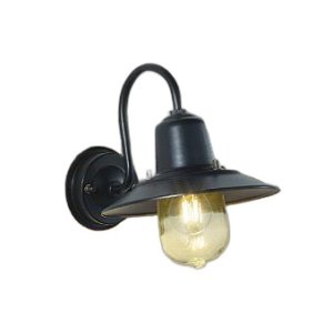 画像: 大光電機(DAIKO) DWP-42482YG アウトドアライト ポーチ灯 調光(調光器別売) キャンドル色 LED ランプ付 防雨形 ブラック