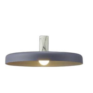 画像: 大光電機(DAIKO) DPN-42386Y ペンダント 非調光 電球色 LED ランプ付 フランジタイプ スチールグレー